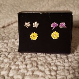 Avon's Spring Garden 3 pair stud set